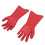 2 Stück elektrisch isolierte Handschuhe aus rotem 4