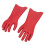 2 Stück elektrisch isolierte Handschuhe aus rotem 2