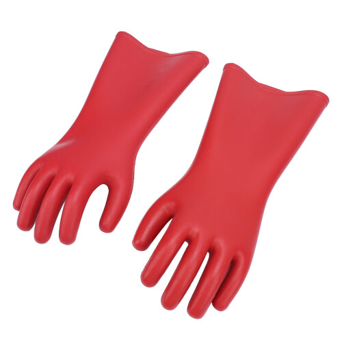 2 Stück elektrisch isolierte Handschuhe aus rotem 1