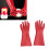 2 Stück elektrisch isolierte Handschuhe aus rotem 12