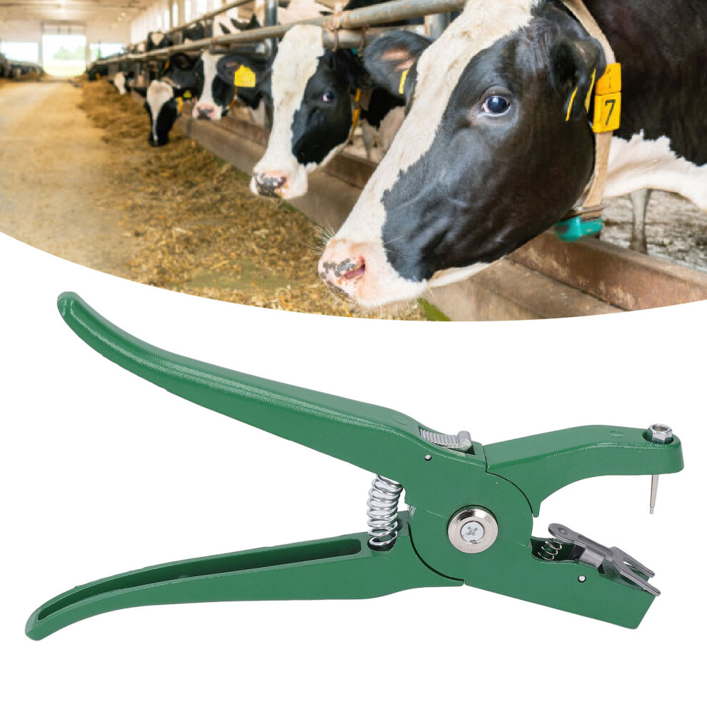 Aluminum Alloy Livestock Ear Tag Pliers Green Universal Applicator 9391359000928