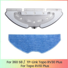 Ersatz-Wischmopphalterungsset für 360 S8 / TP-Link Tapo RV30 Plus RV10 Saugroboter, Mikrofaserpads