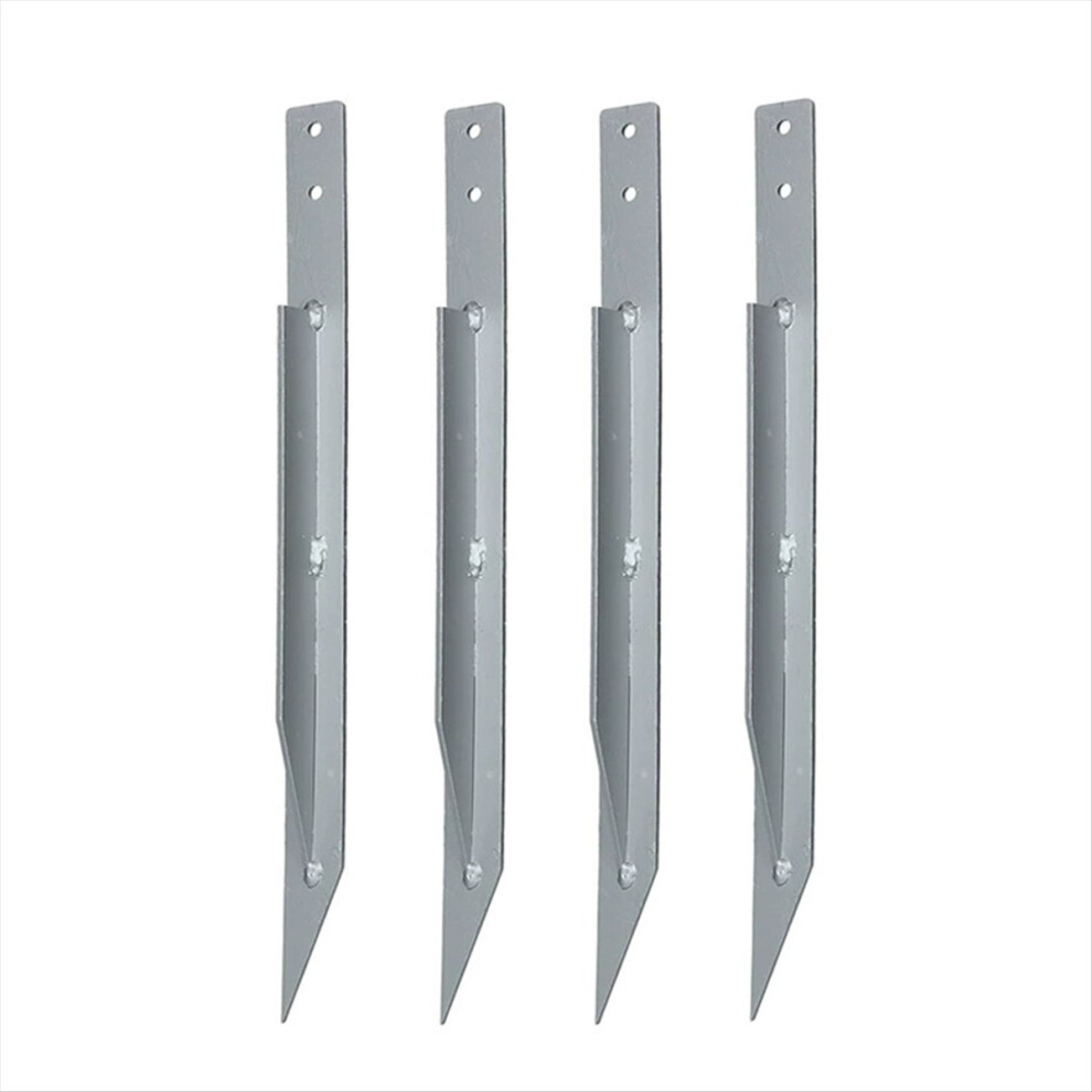 Pack Of 4 Fence Post Repair - Upgraded Anchor Ground Spike For Tilted/Broken Wood 4853796300634