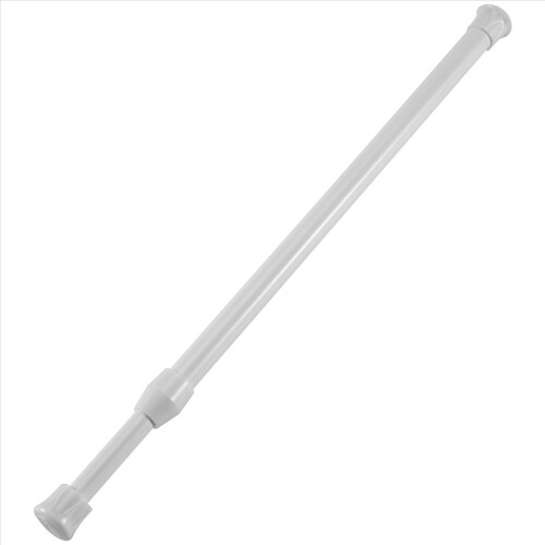 Teleskopisk duschstångsdraperi teleskopisk vit 30-50 cm 2