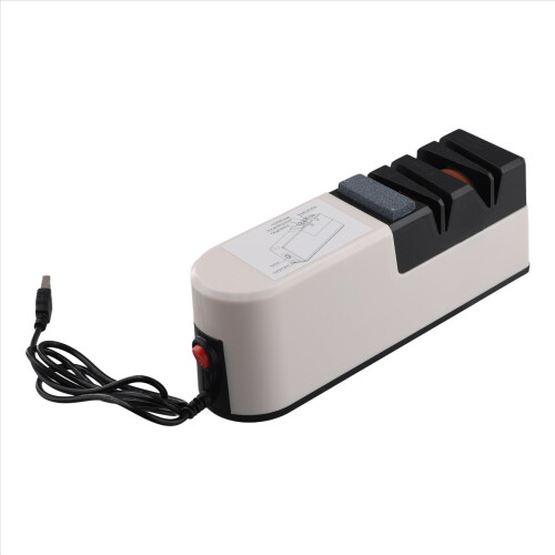 USB Fast Electric Knife Sharpener Automatic Adjustable 3 Stages for Knives Scissors Household 2
