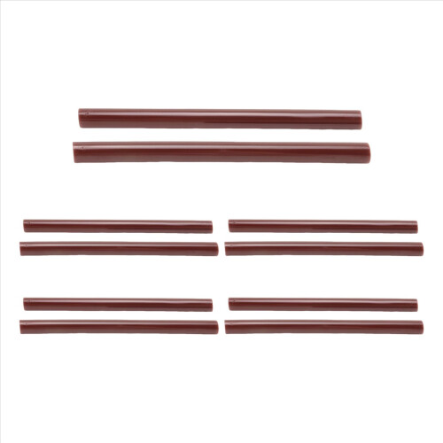 10 τεμάχια αυτοκόλλητα sticks θερμής τήξης 100mm x 7mm για καφέ χρώμα 2