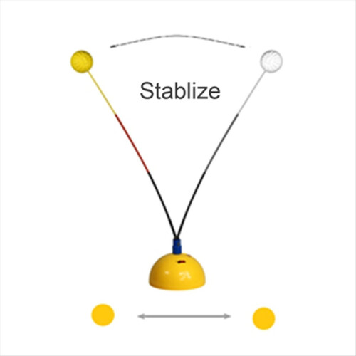 Professional Tennis Ball Trainer Swing Portable Practice Training Tool Improve Skill Rebound with Baseboa 2