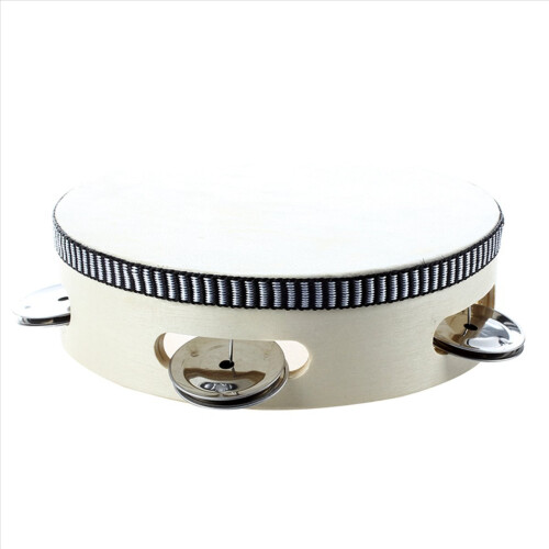 Conjunto de 10 pandeiros musicais de 15 cm (6 polegadas) com tambores de percussão redondos, perfeitos para karaokê e festas. 1
