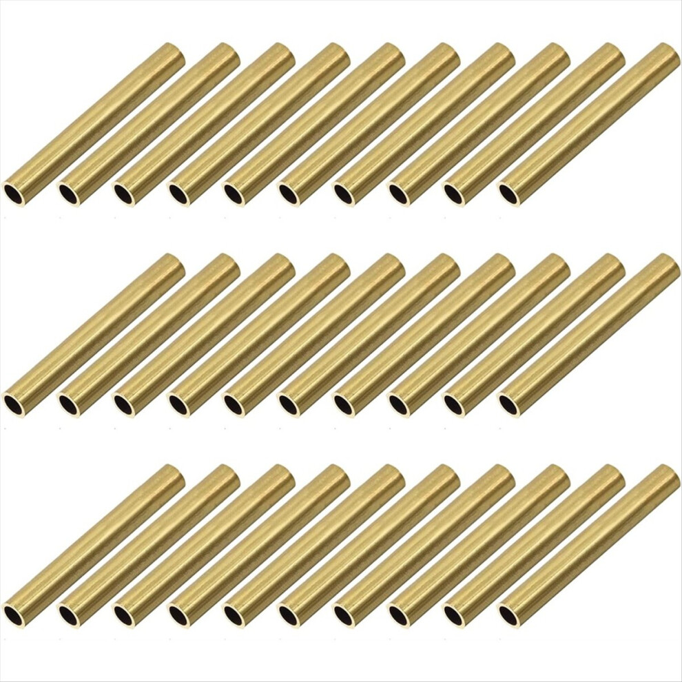 30 Pieces 7Mm Slim Pen Tube Replacement Accessories 2-1/32 Inch Long Twist Supplies 4853796315386