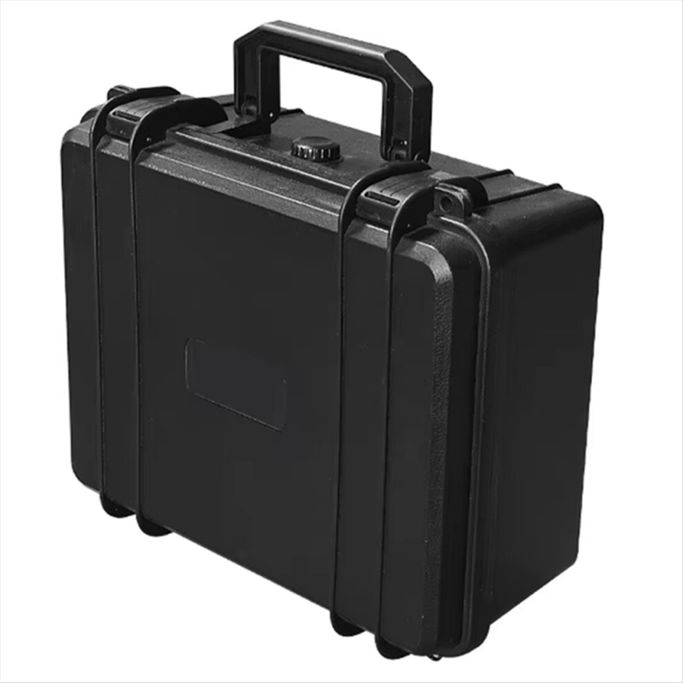 Portable Suitcase Thicken Plastic Hard Case Equipment Hardware Toolbox Large-Capacity Instrument Box With Sponge Black 4853796315539