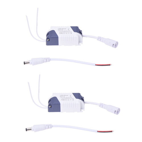 2X LED-transformator - Konstant 4-7W driverstrømforsyning DC12-24V holdbar