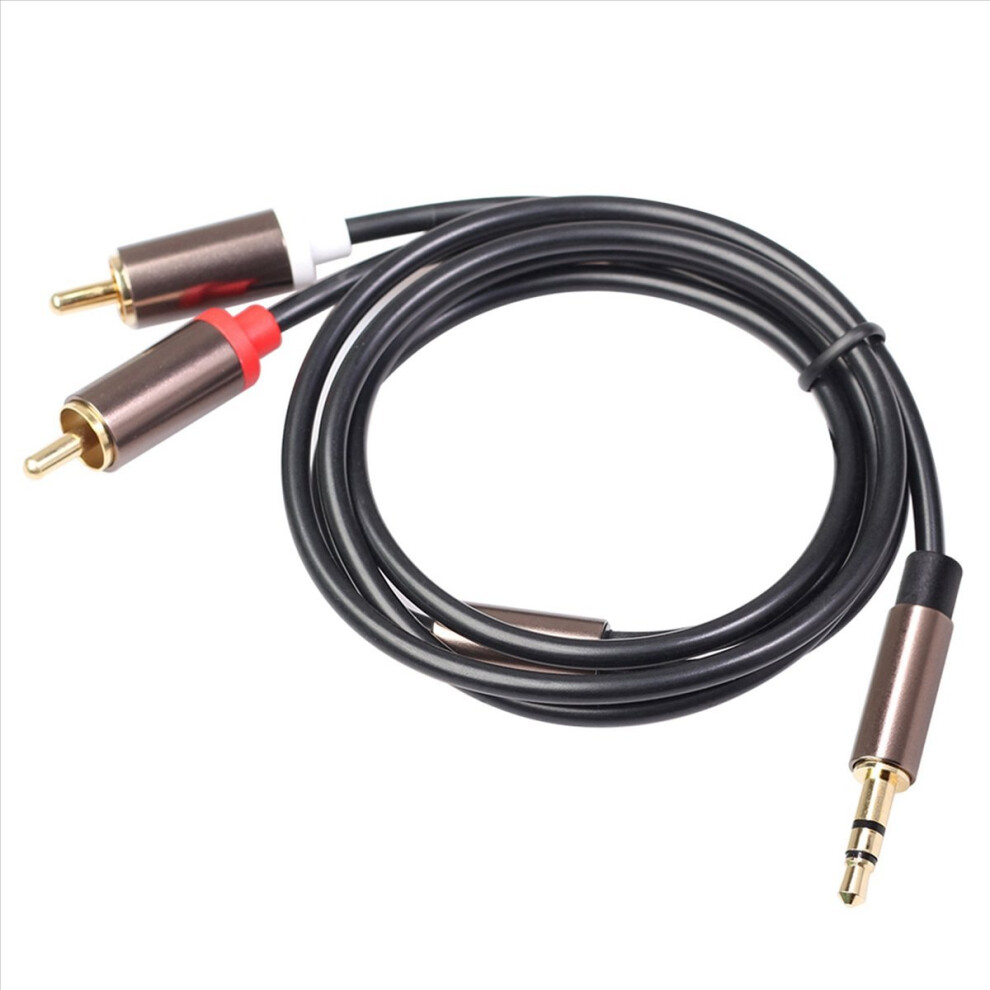 Rca Cable Hifi Stereo 3.5Mm To 2Rca Audio Aux Jack 3.5 Y Splitter For Amplifiers Car Mobile Phone 4851800090113