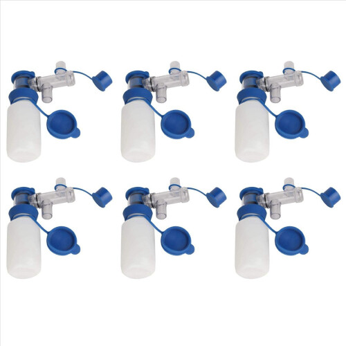 6X Milk Sampling Bottle,200Ml Bottle Sampler Cow Liquid Container Corrosion-Resistant