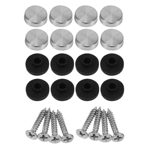 8 stk. 14 mm diameter dekorative speilskruekork til speil