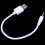 2x bílý USB datový synchronizační kabel pro Apple iPod Shuffle 1. a 2. generace 3