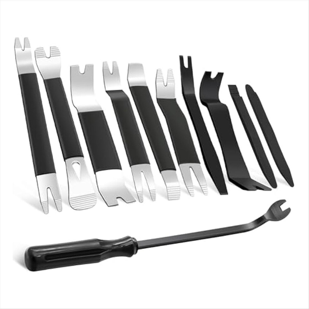 11Pcs Auto Trim Removal Tool Kit,Metal Pry Fastener Remover Bar Kits For Dashboard Repair Kit 4851800095880