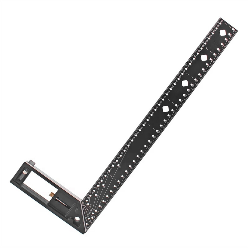 40Cm Precision Marking Right Angle Ruler 45/90 Degree Hole Industrial Scribe Gauge Woodworking 4851800094821