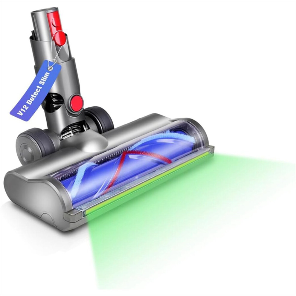 Head Replacement Parts For Dyson V12 Detect Slim Vaccum Cleaner, V10 Digital Cleaner With Led Lights Green