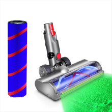 For Dyson V12 Detect Slim Cleaner Head Replacement Green Light Dust Display Electric Direct Drive Floor Brush