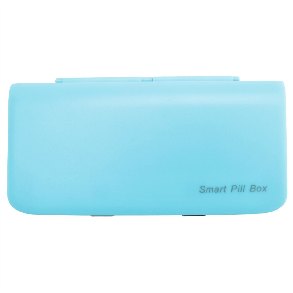Blue Smart Pill Dispenser Medicine Box Organizer For Storage Container Pills Box(Blue)