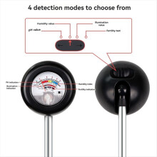 4-i-1 jordtester fugtighedsmåler fugt, sollys, pH og fertilitet til potteplanter, drivhuse, blomster og gårde