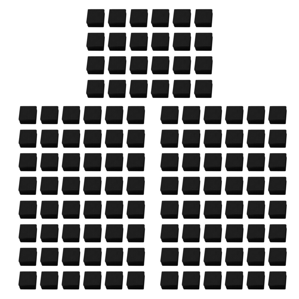 120 Pcs 30mm x Plastic Ribbed Square End Caps Tube Insert Black-image-OPC-PMT7CVS-NEW