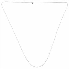 Gioielli Donna Catena, collana "O" in acciaio inossidabile, Argento – 2 mm di larghezza, 65 cm di lunghezza