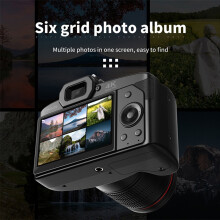 D5 6400 megapixeles HD WiFi digitális videokamera 4K dupla objektíves videokamera kijelzővel 16x zoom DSLR memóriakártya nélkül