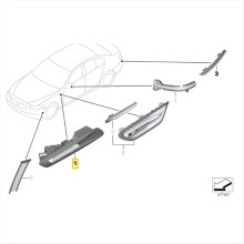 BMW 5-ös sorozat F10 F11 F18 2011-2013 oldalsó jelzőfény sárvédő lámpa 63137154169 63137154170 kiegészítő irányjelző lámpák