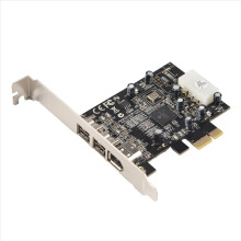 SY-PEX30016 3portová karta IEEE 1394 Firewire 1394B a 1394A PCIe 1.1 X1 Čipová sada TI XIO2213B vyžaduje starší ovladač