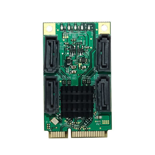 PCIe til 4 porte SATA3.0 6Gbps harddiskadapterkort Mini PCI Express SATA 3.1 controllerudvidelse 1