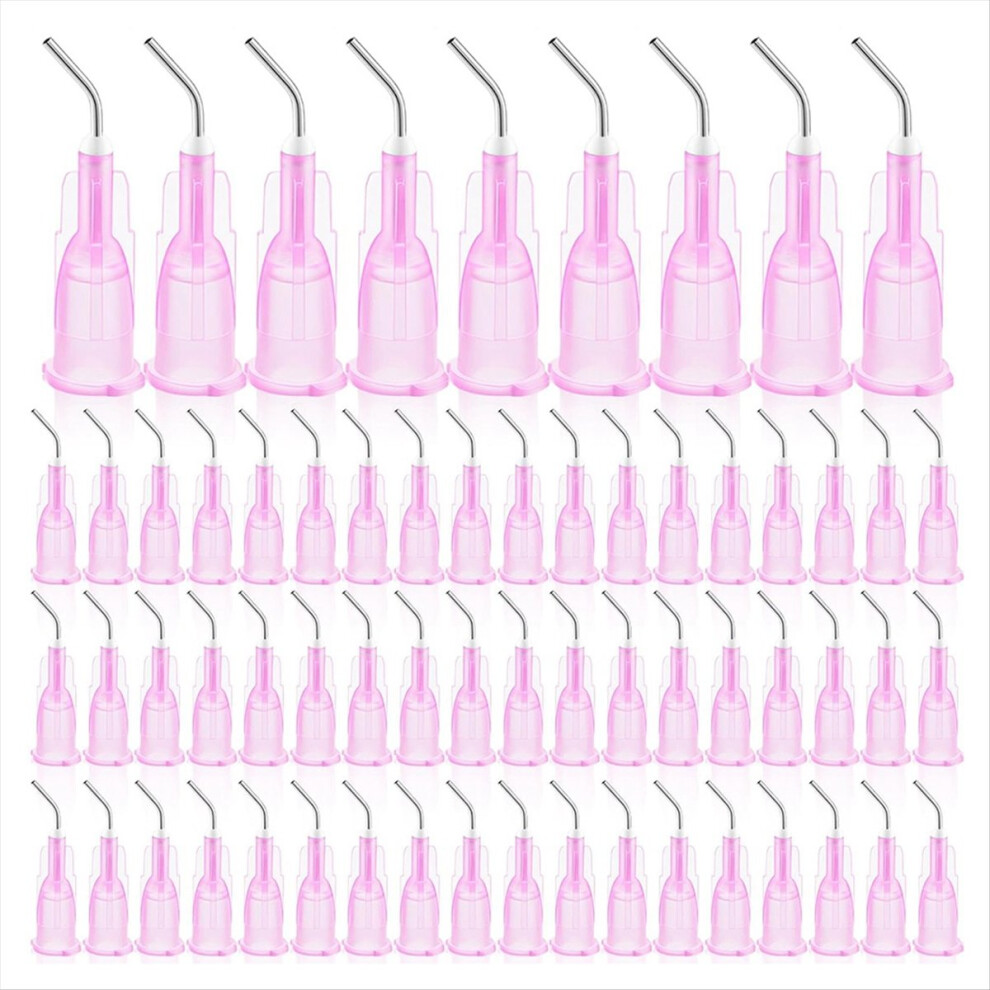 300 Pcs Bent Dispensing Tips Blunt Tip Needles Dental Pre Flow Needle Pink-image-OPC-PMT7FS2-NEW