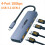 10Gbps USB C HUB Højhastighedssplitter Type-C 3.2 til PC Laptop Tablet Telefon Harddisk 5