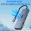 10Gbps USB C HUB Højhastighedssplitter Type-C 3.2 til PC Laptop Tablet Telefon Harddisk 6