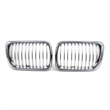 Grilă auto, grilă sport față, grile de curse pentru BMW Seria 3 E36 1997-1999 51138195151 51138195152 argintiu