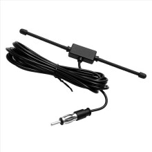 1X Antenă dipol AM FM stereo universală pentru mașină, cu suport adeziv, din sticlă, pentru radio, neagră