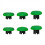 Replacement Joysticks Cap for PS5 Edge Game Console Joystick Triggers Buttons Dualsense Controller Green 1