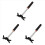 3X Retractable Billiard Cue Stick Bridge with Head, Pool Accessory for Table,Bridge Head,Black 1