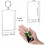 Conjunto de 16 porta-chaves acrílicos para fotos, com argolas em branco para artesanato DIY (2,2 x 3 polegadas). 6