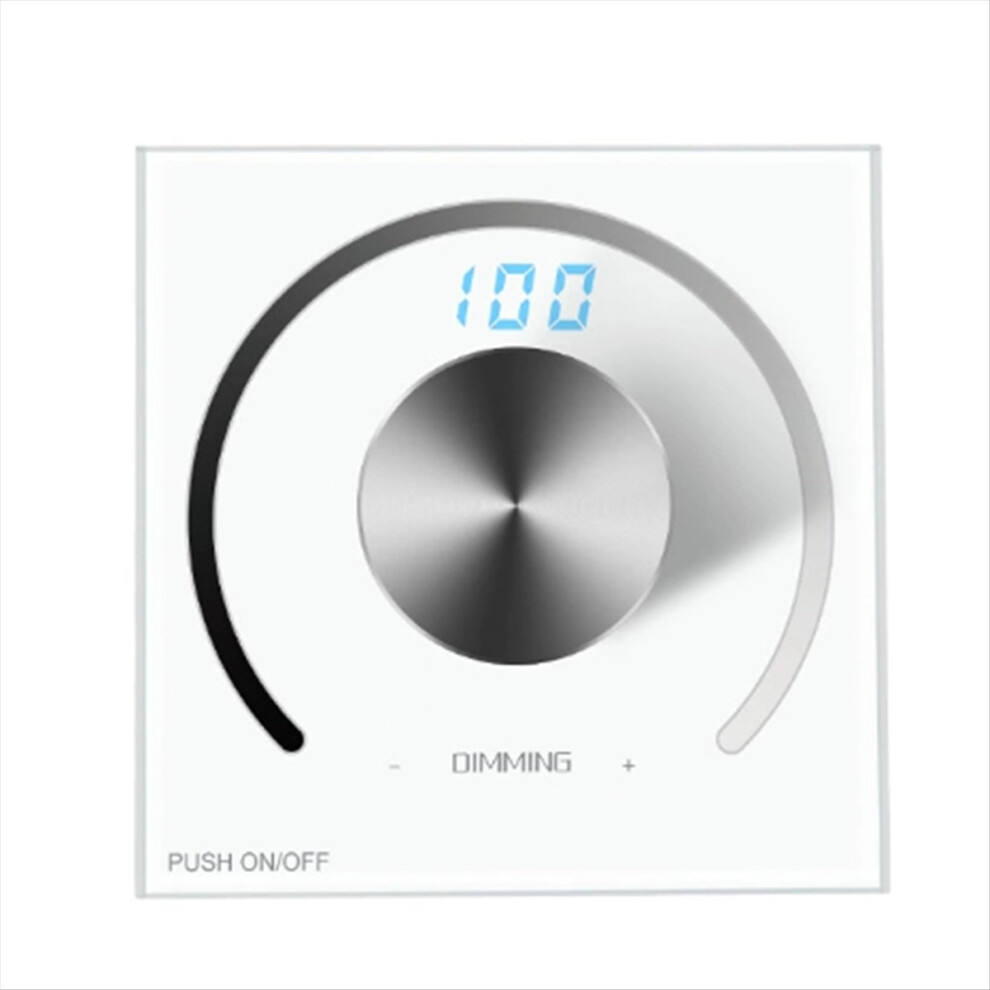 Led Single Strip Dimmer Dc 12V-24V 5050 2835 Lights Wall Panel Rotary Knob Control 0-100 Brightness Display 4851800029748