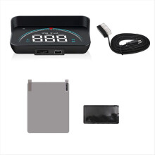 Bil HUD Head Up Display OBD Speedometer Frontrute Projektor Smart Digital Vann Temperatur Spenning Hastighetsmåler