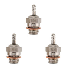3x N4 glødeplugger tenn for 1/10 HPI HSP RC bil båt