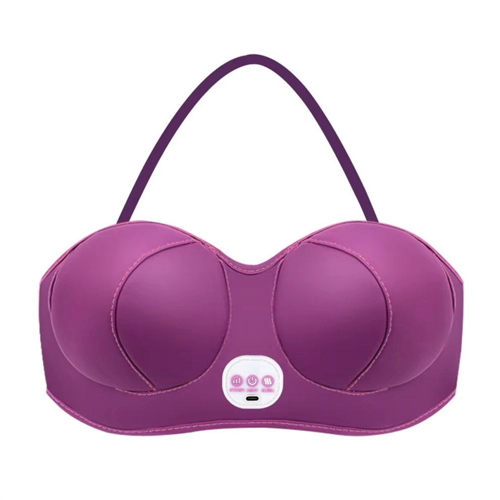 Breast Enlarging Massager Vibration Hot Compress Rechargeable Electric Augmentation Massage Bra Unclogs Meridians