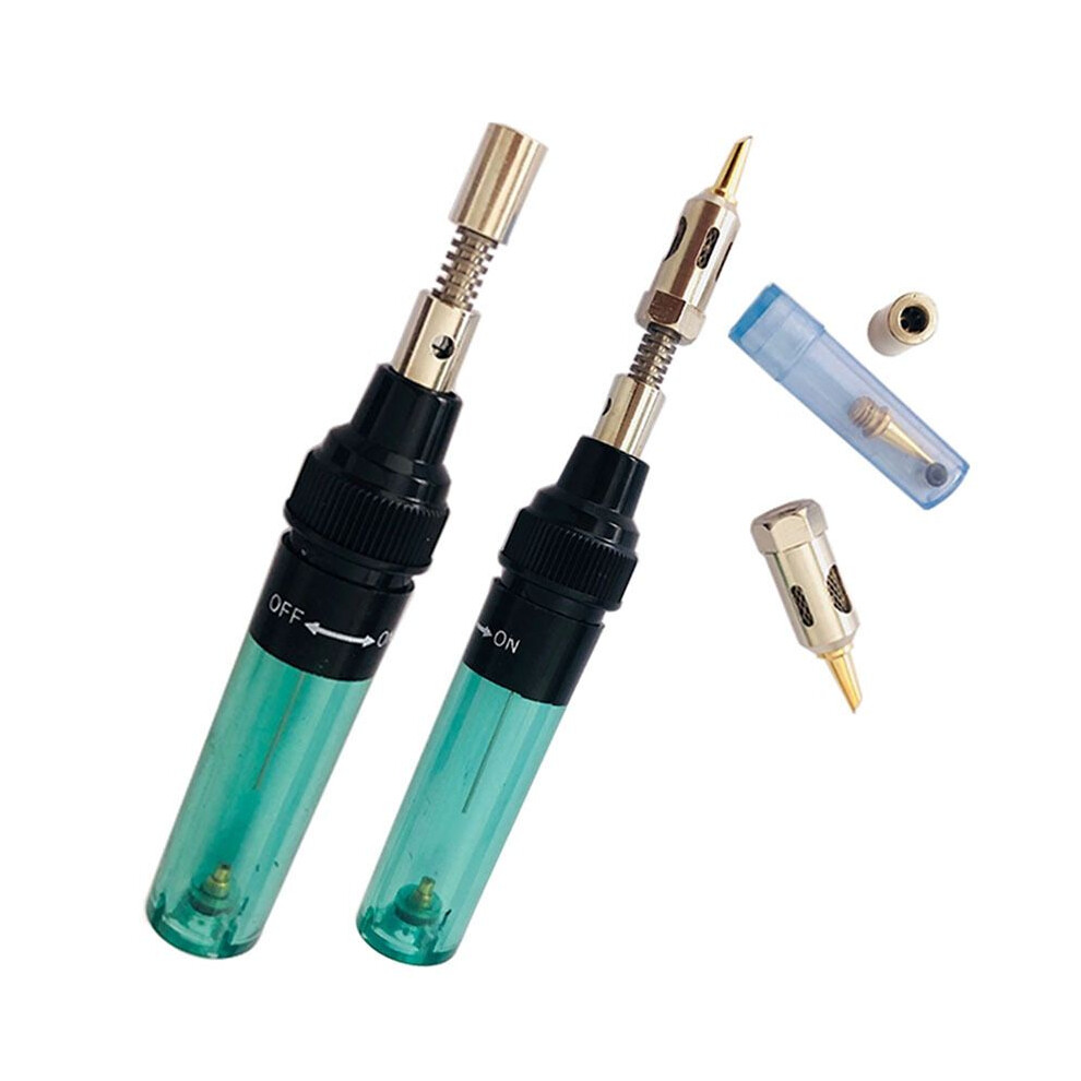 1300 Celsius Butane 4 In 1 Gas Soldering Iron Cordless Welding Pen Burner Kit A+B 4851800045335