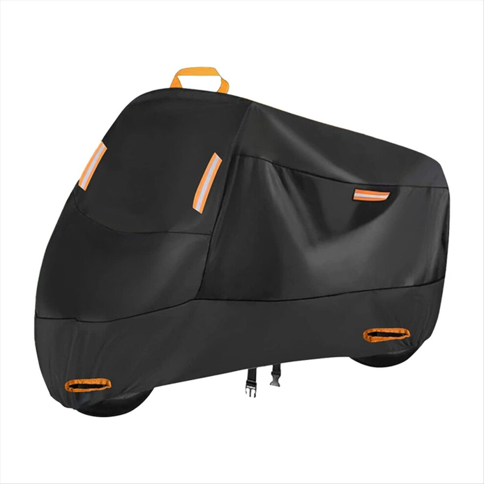 Motorcycle Cover Waterproof All Season Dustproof Uv Protective Outdoor Scooter 210D Wear-Resistant Motorbike L Light 4851800044451