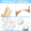 Solar System Project Kit, Planet Model Crafts 28 Mixed Sized Polystyrene Spheres Balls for School Science Projects 3