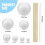 Solar System Project Kit, Planet Model Crafts 28 Mixed Sized Polystyrene Spheres Balls for School Science Projects 2