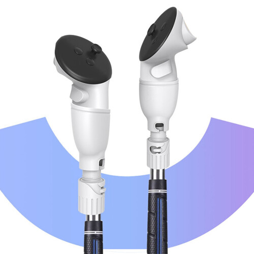 VR Golfklubbhandtag, infällbar adaptersimulator för Oculus Quest 3S speltillbehör 2
