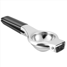 Storcător de lămâie - Storcător manual nou din oțel inoxidabil, presă de lămâie cu mâner din silicon și rezistență ridicată