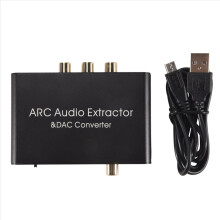 Audio-Extraktor 192 kHz DAC-Konverter ARC-Unterstützung Digital HDMI-kompatibel zu Analog Stereo